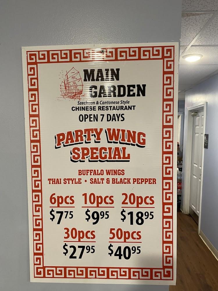 Main Garden Chinese Restaurant Menu image 1